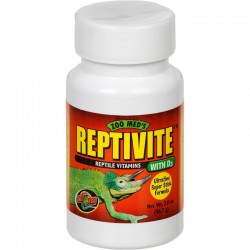 REPTIVITE z D3 Witaminy Gady Gekon Orzęsiony ZOOMED Reptivite 57g - Witaminy dla gadów z wit. D3