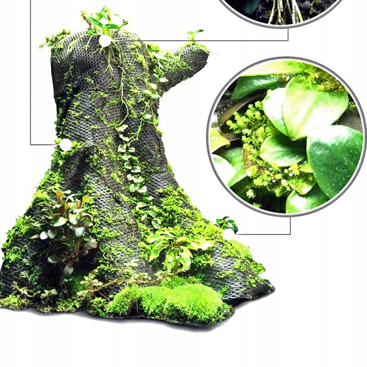 M - hydrolon Wacool Rainforest Cotton Hydrolon Hydrolon M żywa ścianka tło Terrarium Paludarium