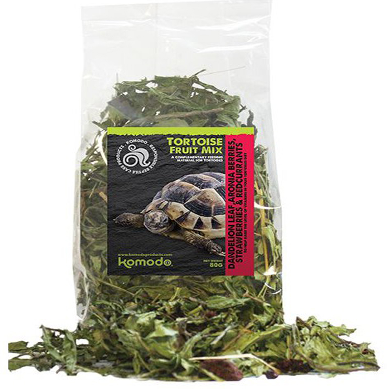Pokarm 80g mix zioła owoce dla Żółw Lądowy Grecki Stepowy Komodo Tortoise Fruit mix