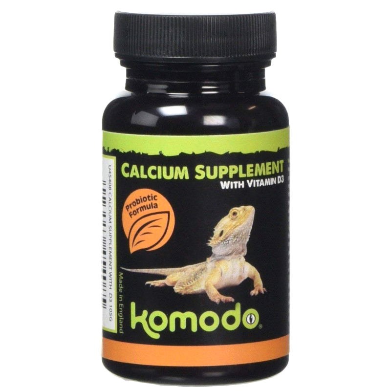 Komodo Calcium Supplements with D3 105g - witaminy z D3