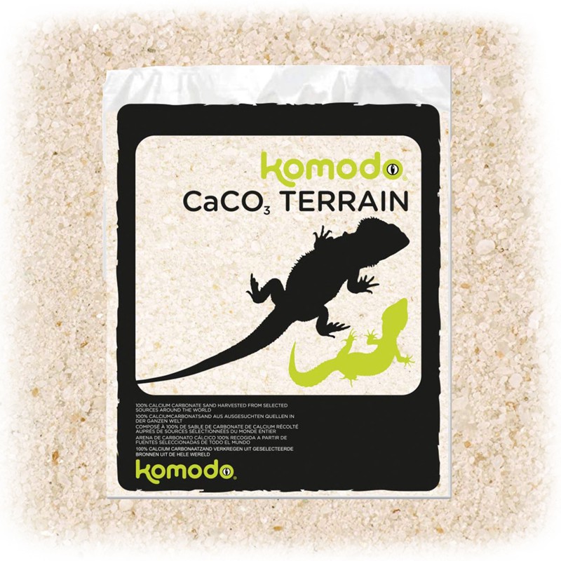 Jadalny piasek dla gadów - Komodo CaCo3 Sand White